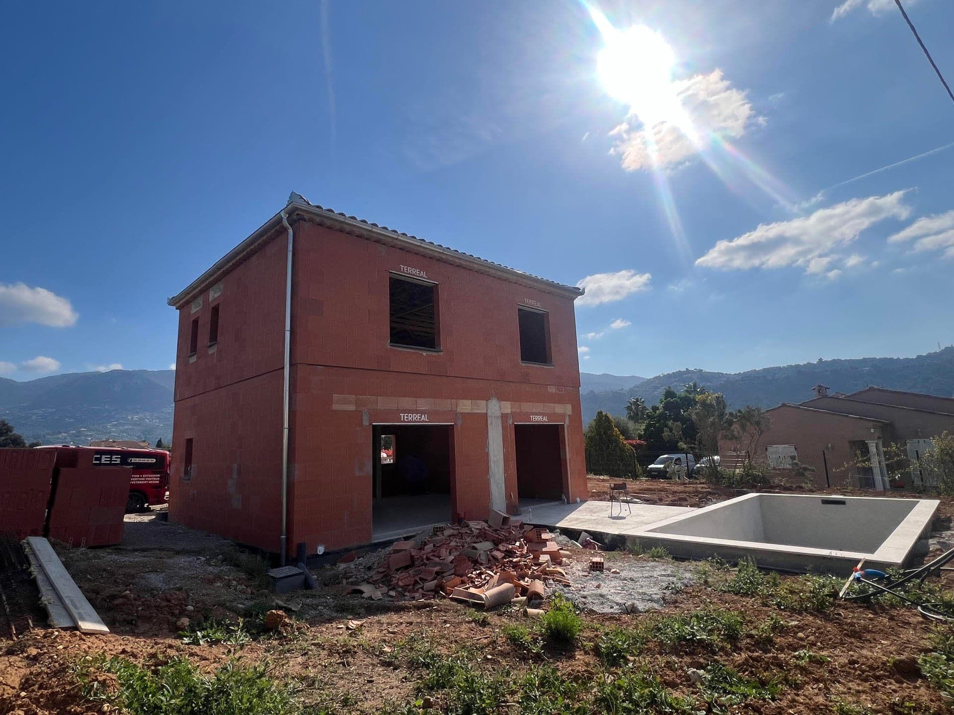 Chantier de maçonnerie et gros œuvre mené par A.C.E.S
