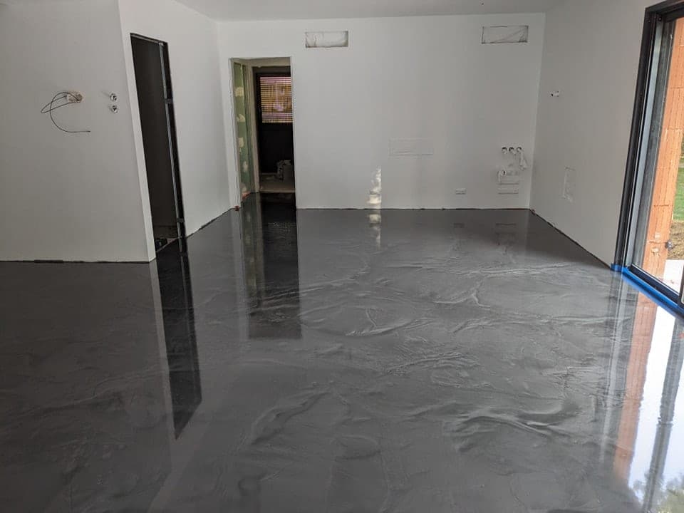 Sol intérieur coulé sans joint
